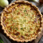 Moist Leek Tart with Gruyère and Onions: A Rich and Flavorful Dish