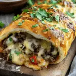 Philly Cheesesteak Stromboli