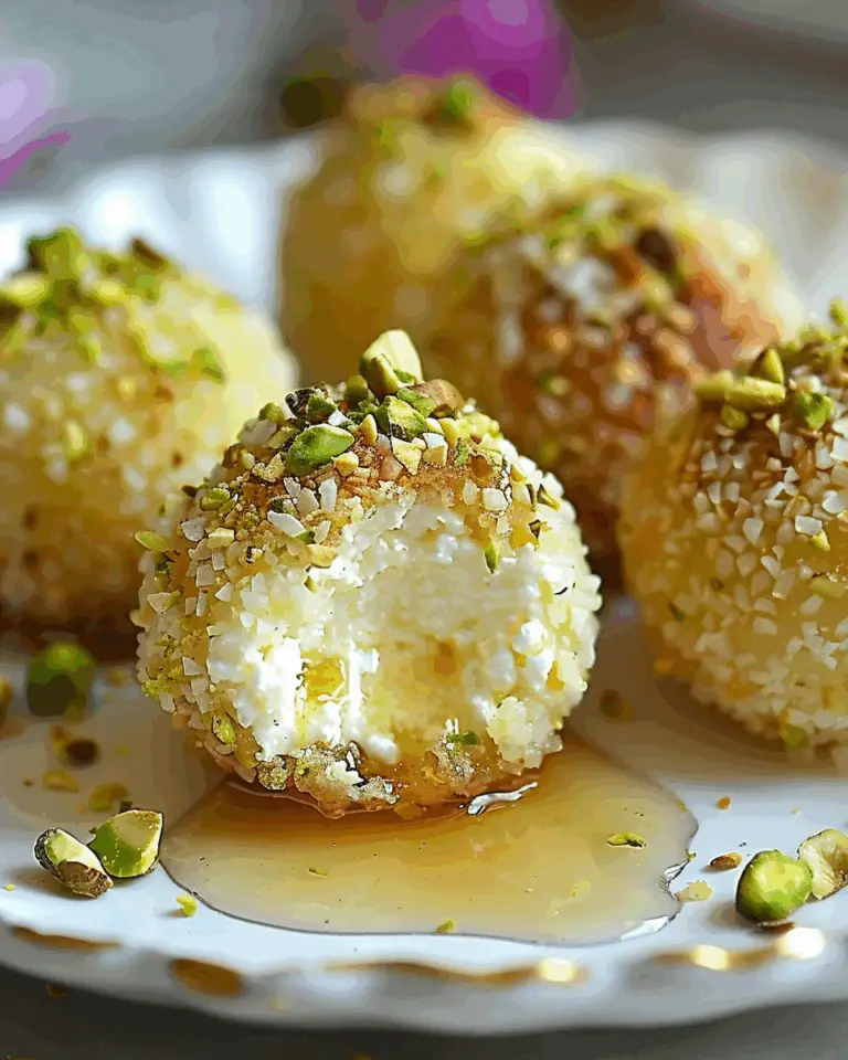 Ricotta Pistachio Honey Bites: A Crispy, Creamy Delight