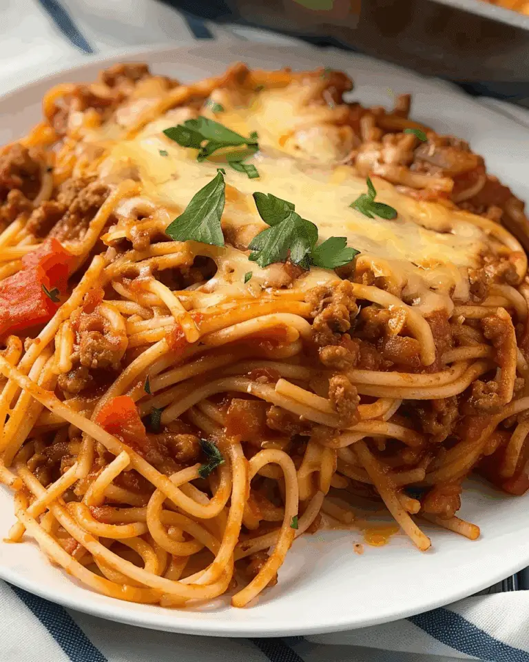 School Cafeteria Spaghetti