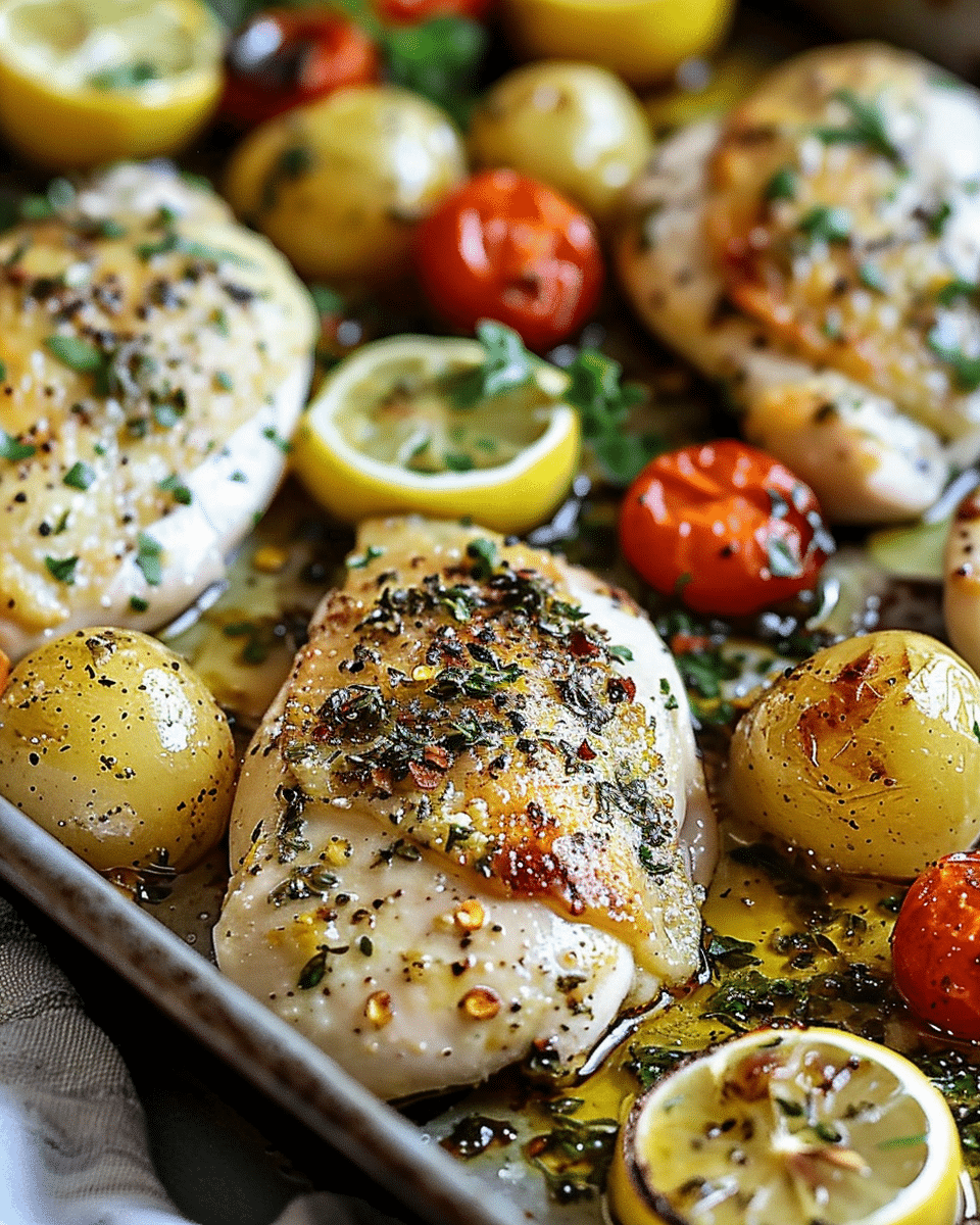 Sheet Pan Lemon Herb Chicken