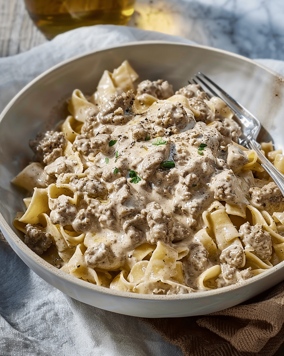 Simple Hamburger Stroganoff