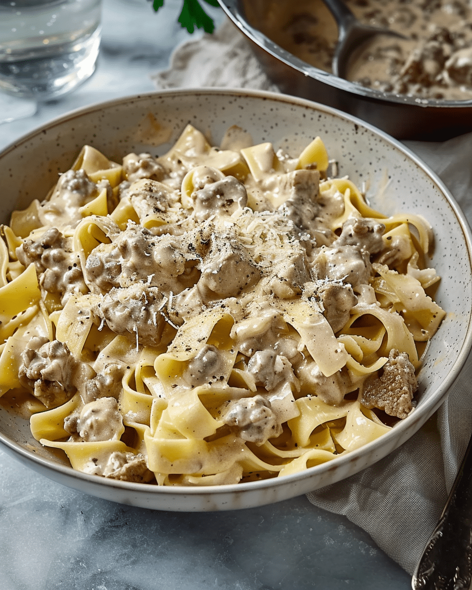 Simple Hamburger Stroganoff