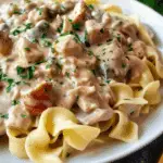 Slow Cooker Chicken Stroganoff