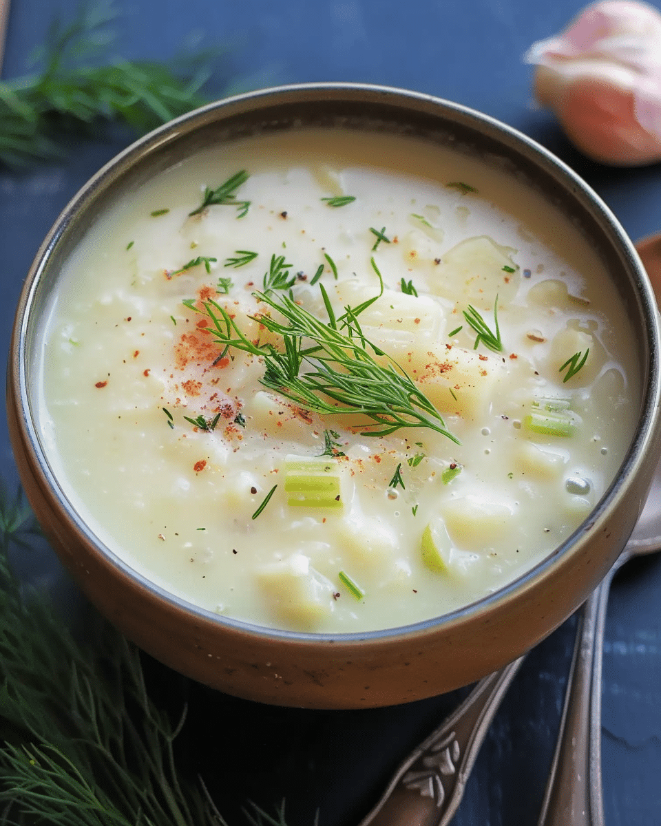 Slow Cooker Vegan Leek and Potato Soup