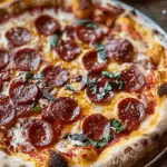 Soppressata Pizza with Calabrian Chilies and Hot Honey