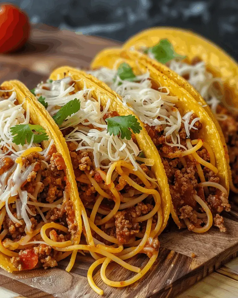 Spaghetti Tacos Ground Beef
