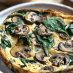 Spinach and Mushroom Frittata Recipe