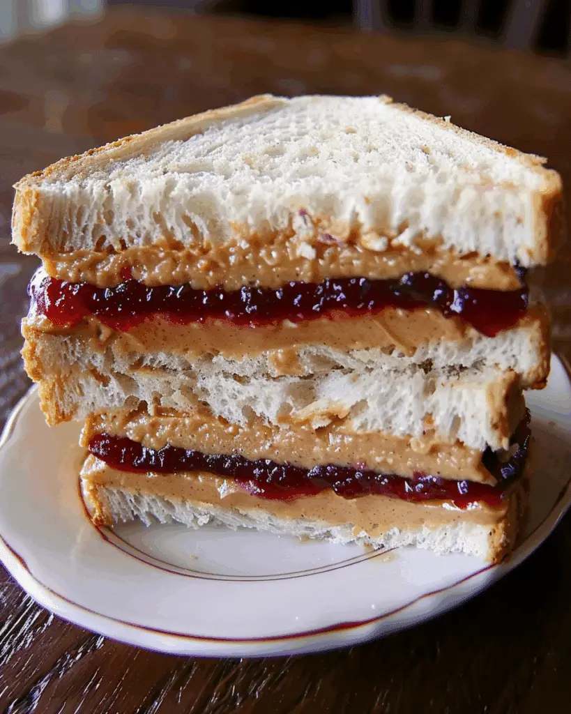 Super Peanut Butter and Jelly Sandwich