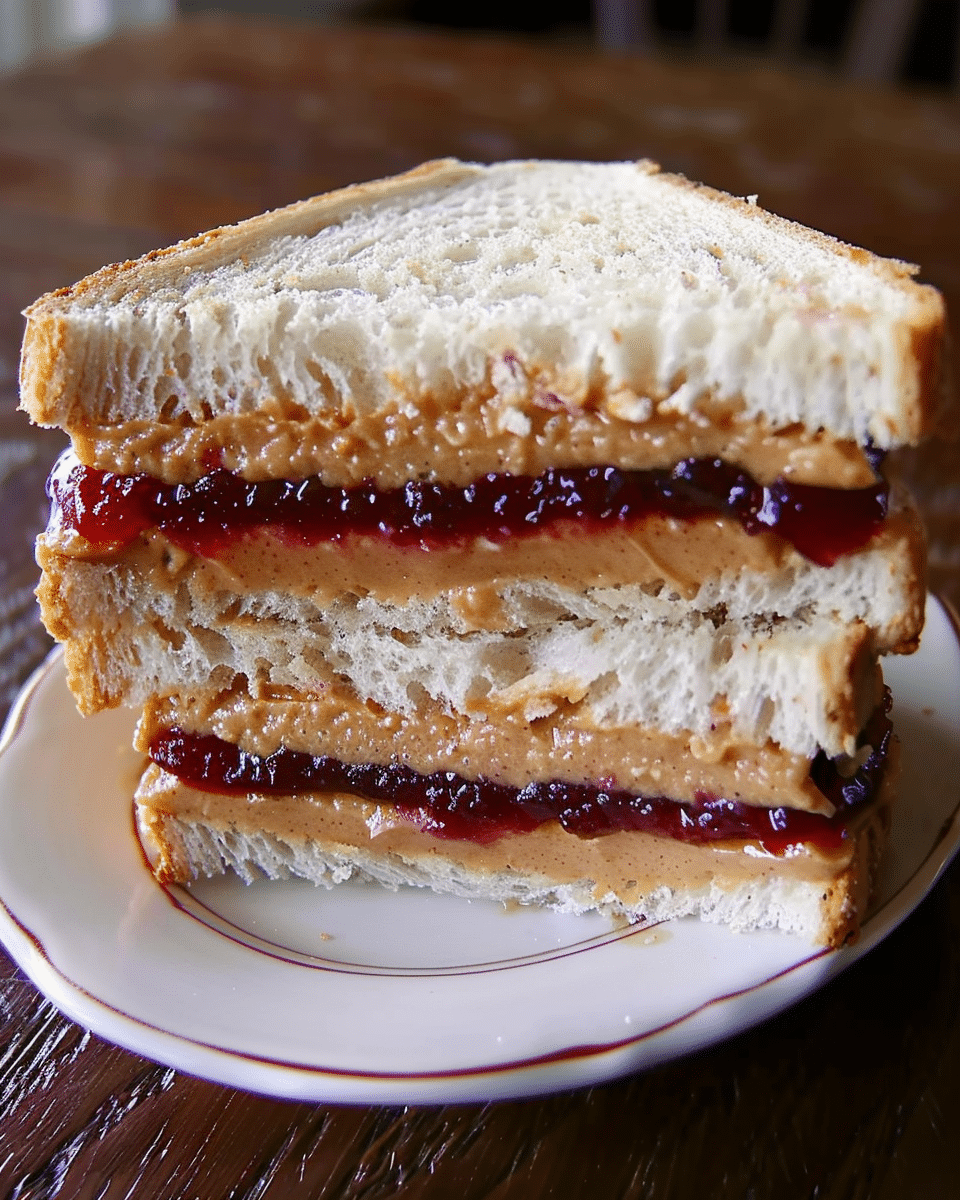 Super Peanut Butter and Jelly Sandwich
