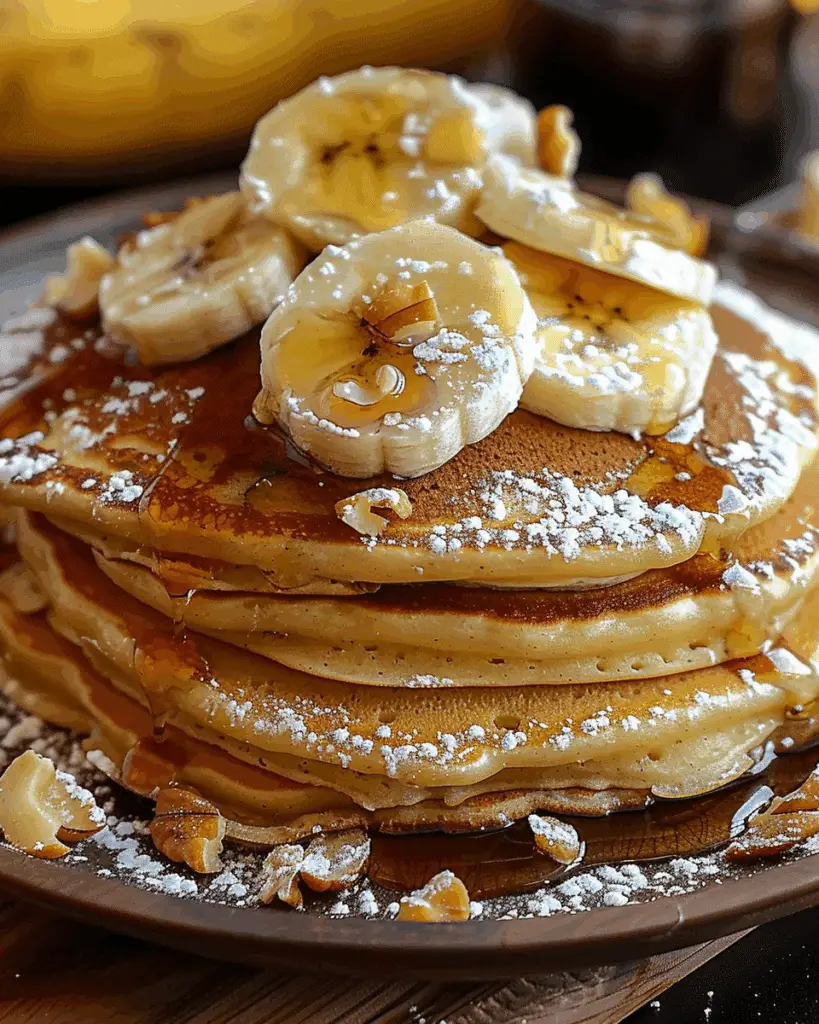 Sweet and Fluffy Banana Pancakes
