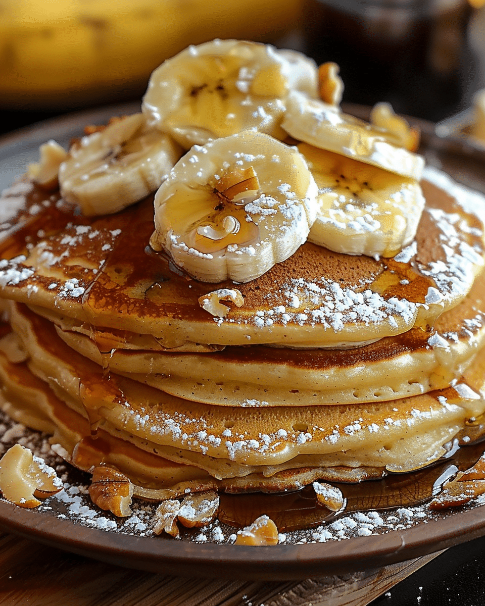 Sweet and Fluffy Banana Pancakes