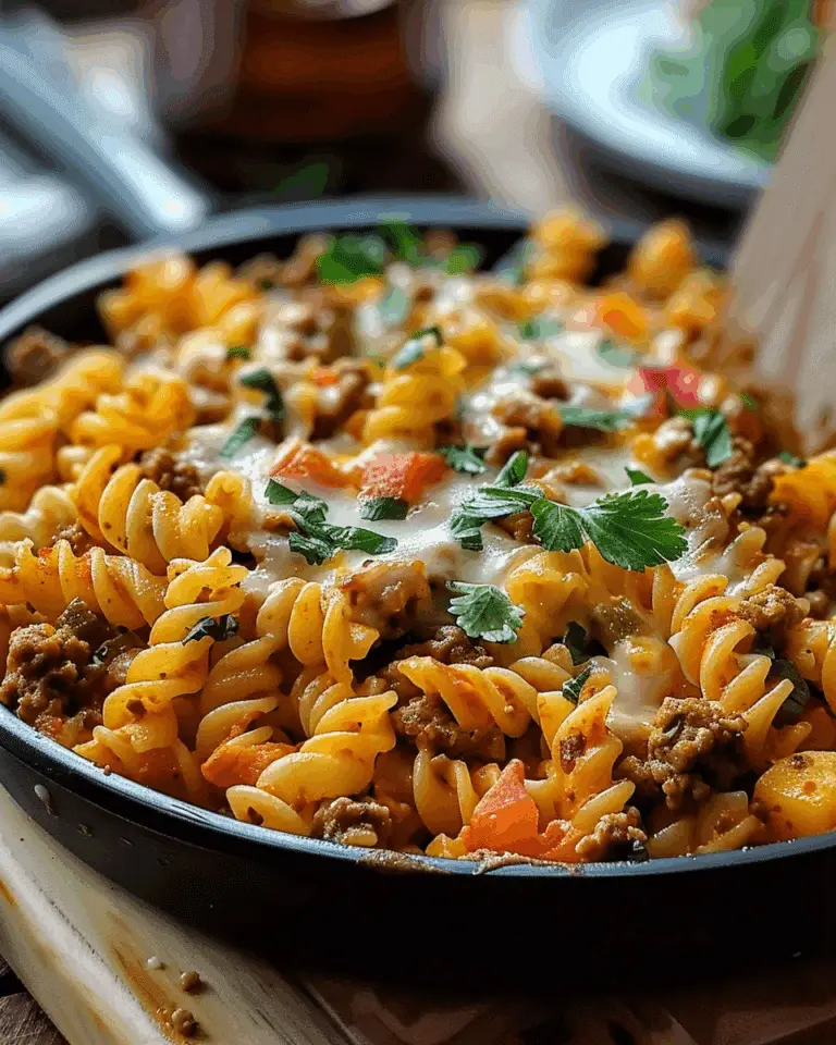 The BEST Taco Pasta Bake