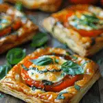 Tomato Mozzarella Puff Pastry Tarts: A Delightful Summer Treat
