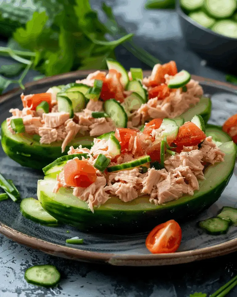 Tuna Cucumber Boats: An Amazing Ultimate Recipe for 10 Minutes