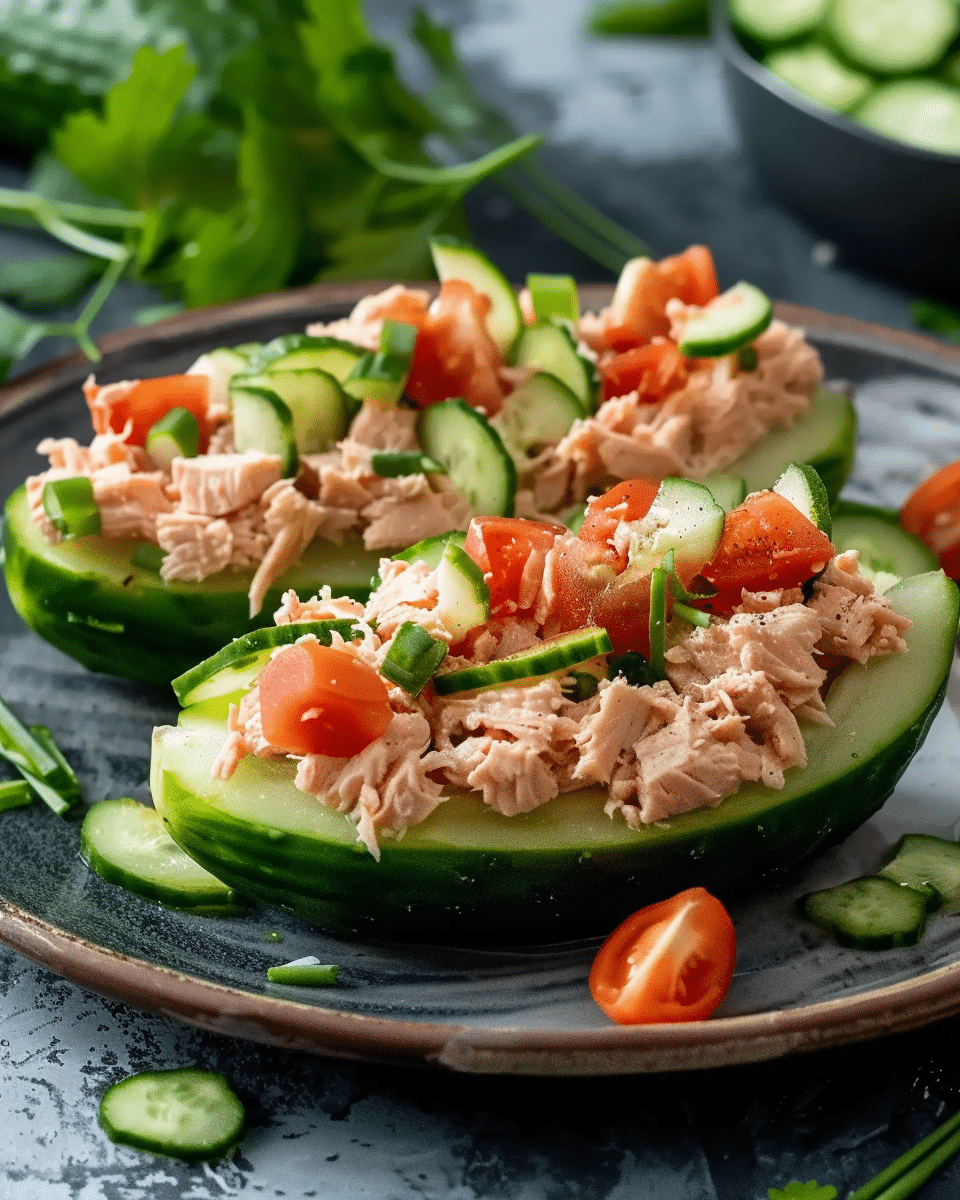 Tuna Cucumber Boats: An Amazing Ultimate Recipe for 10 Minutes