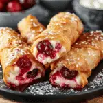 Air Fryer Cherry Cheesecake Egg Rolls: Irresistible Dessert