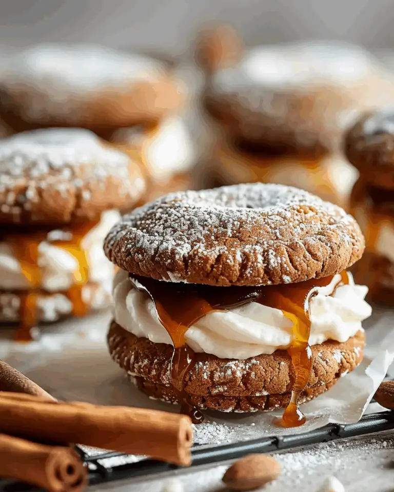Apple Cider Whoopie Pie Cookies with Caramel