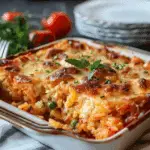 Arancini Rice Ball Casserole for a Quick Italian Dinner