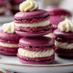 Beetroot Macarons with Savory Whipped Cheese Recipe