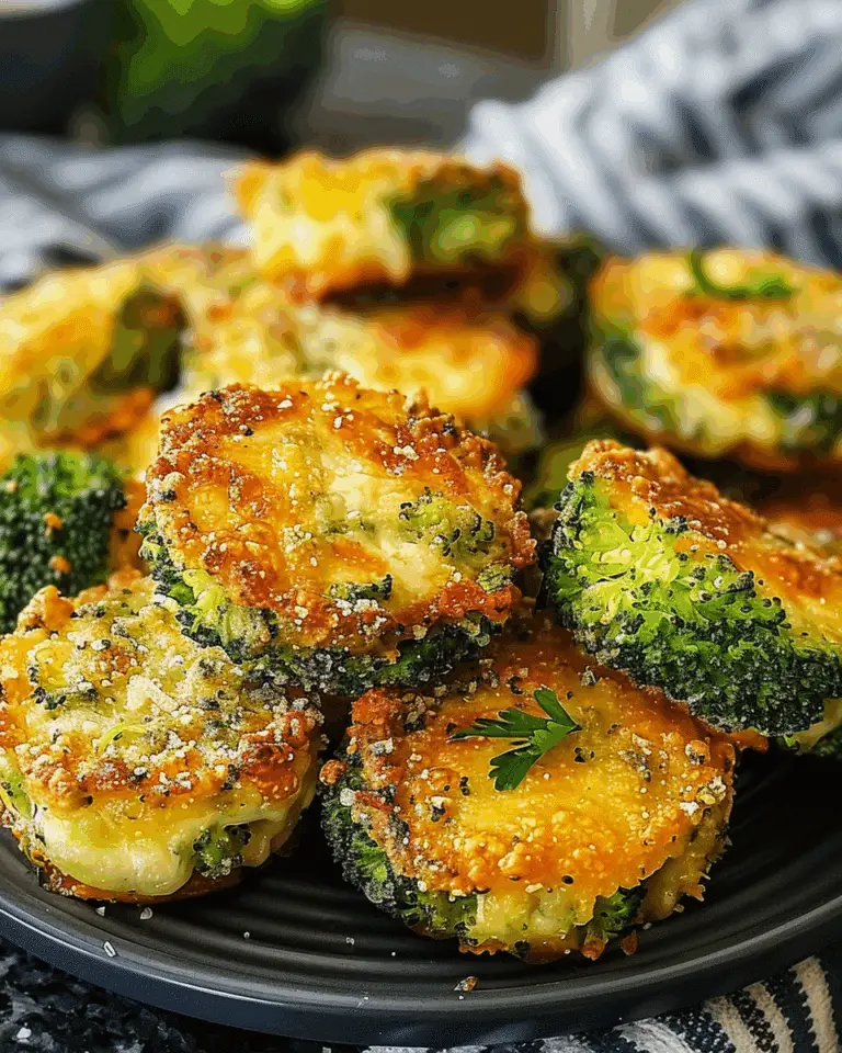 Best Low Carb Crispy Broccoli Cheese Rounds That Wow!