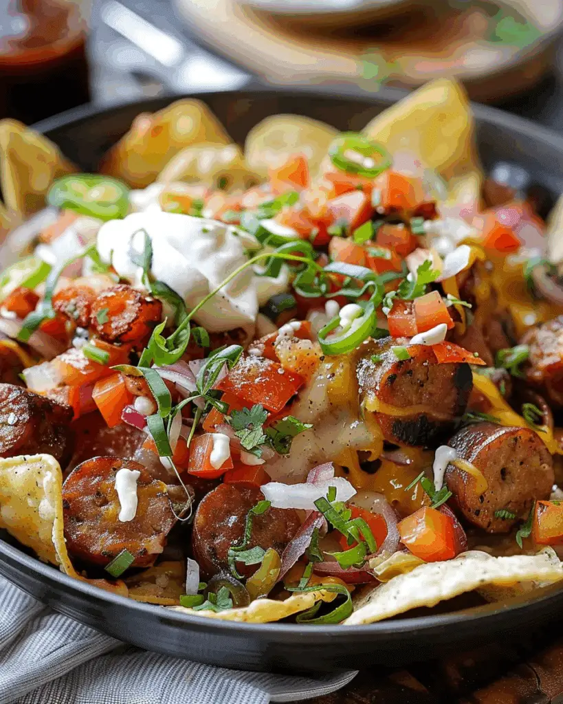 Bratwurst Nachos – 6 Ingredients to the Best Cheesy Brats Ever