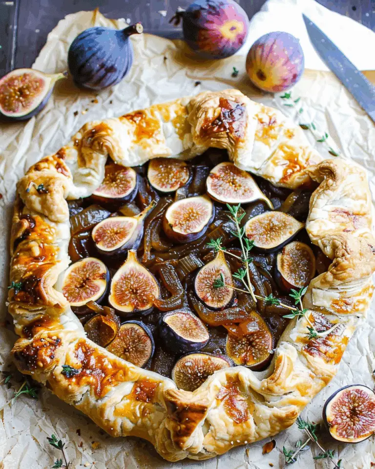 Caramelized Onion and Fig Galette with Goat Cheese