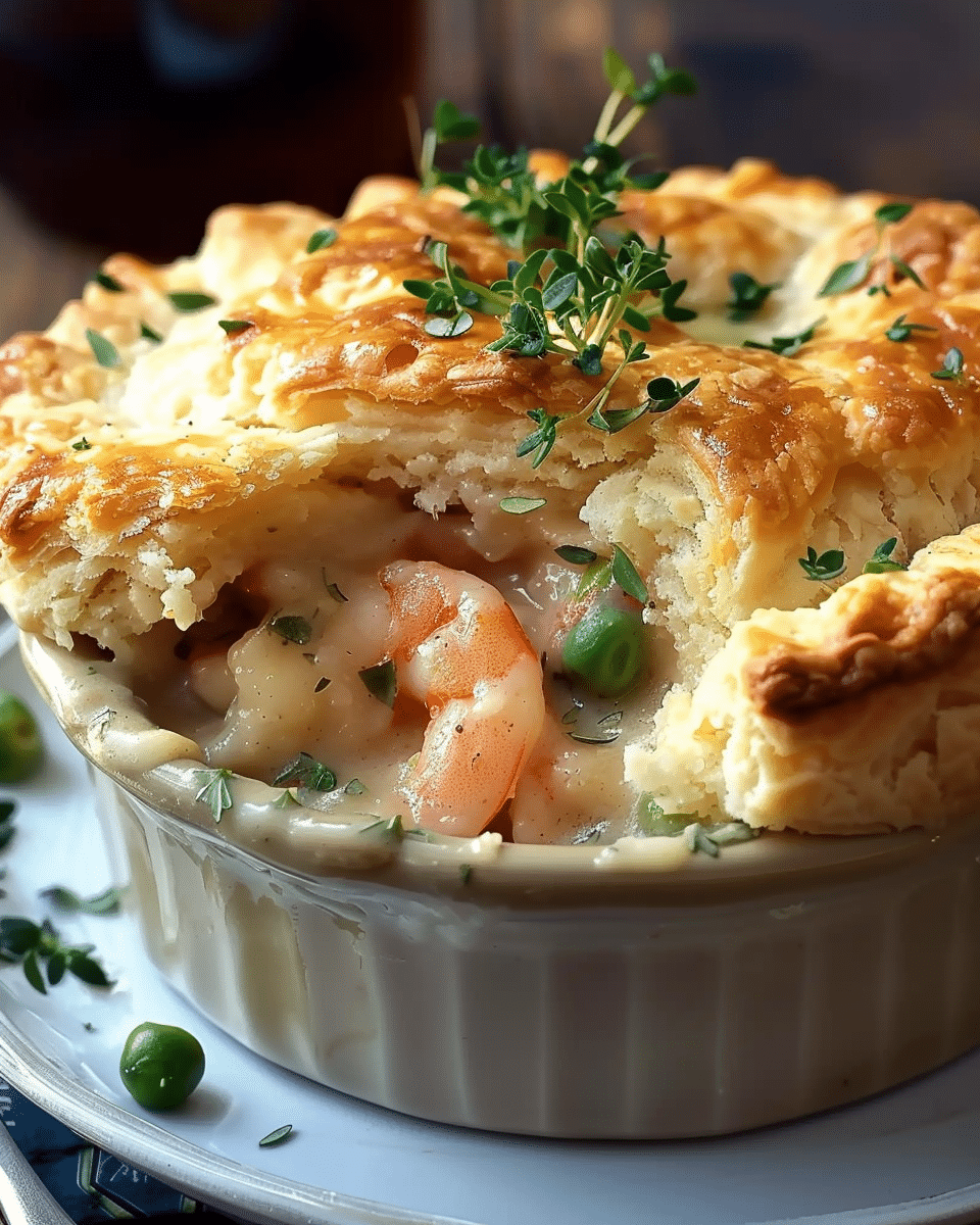 Cheddar Bay Biscuit Seafood Pot Pie