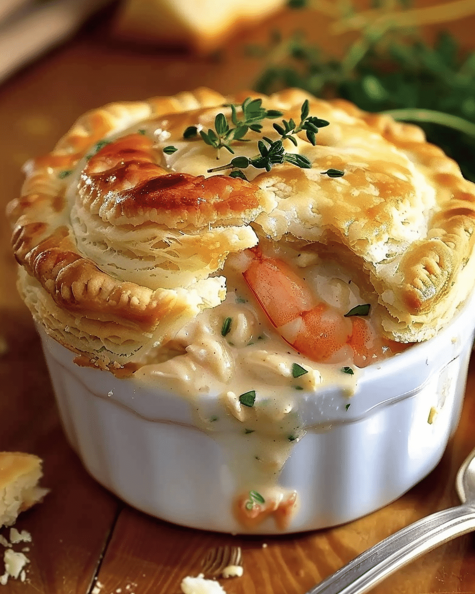 Cheddar Bay Biscuit Seafood Pot Pie