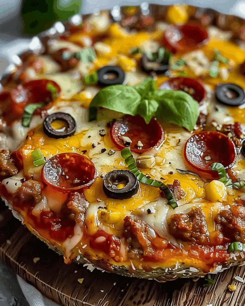 Low Carb Crustless Pizza Bowl Recipe