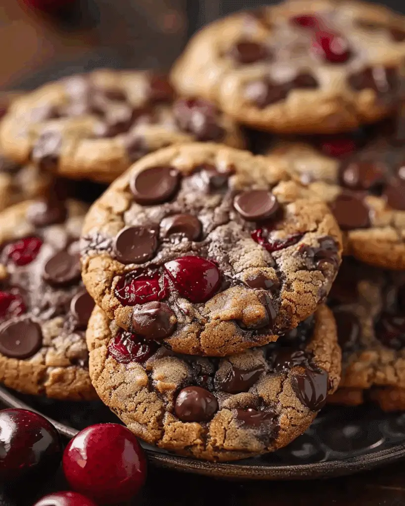 Cherry Chocolate Chewy Cookies Recipe
