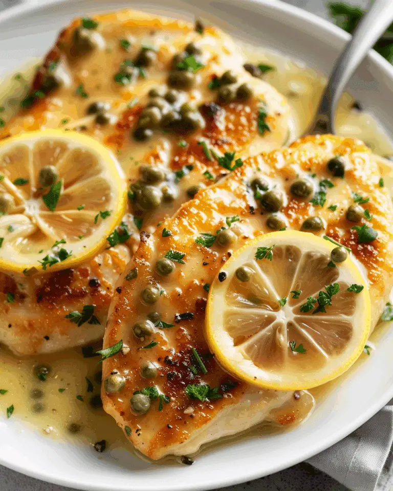 Chicken Piccata with Lemon Sauce