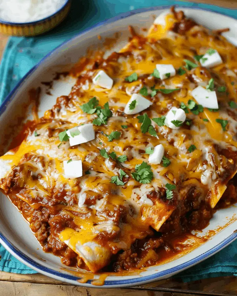 Chile con Carne Enchiladas