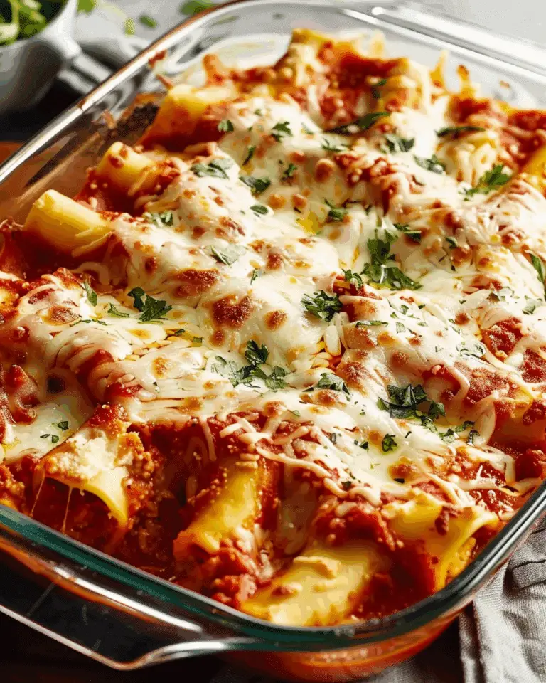 Classic Three-Cheese Manicotti