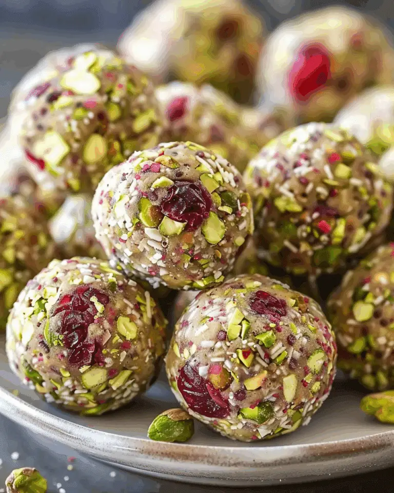 Cranberry Pistachio Protein Bites