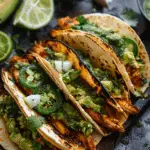 Crispy Poblano Chicken Tacos with Avocado-Jalapeño Salsa