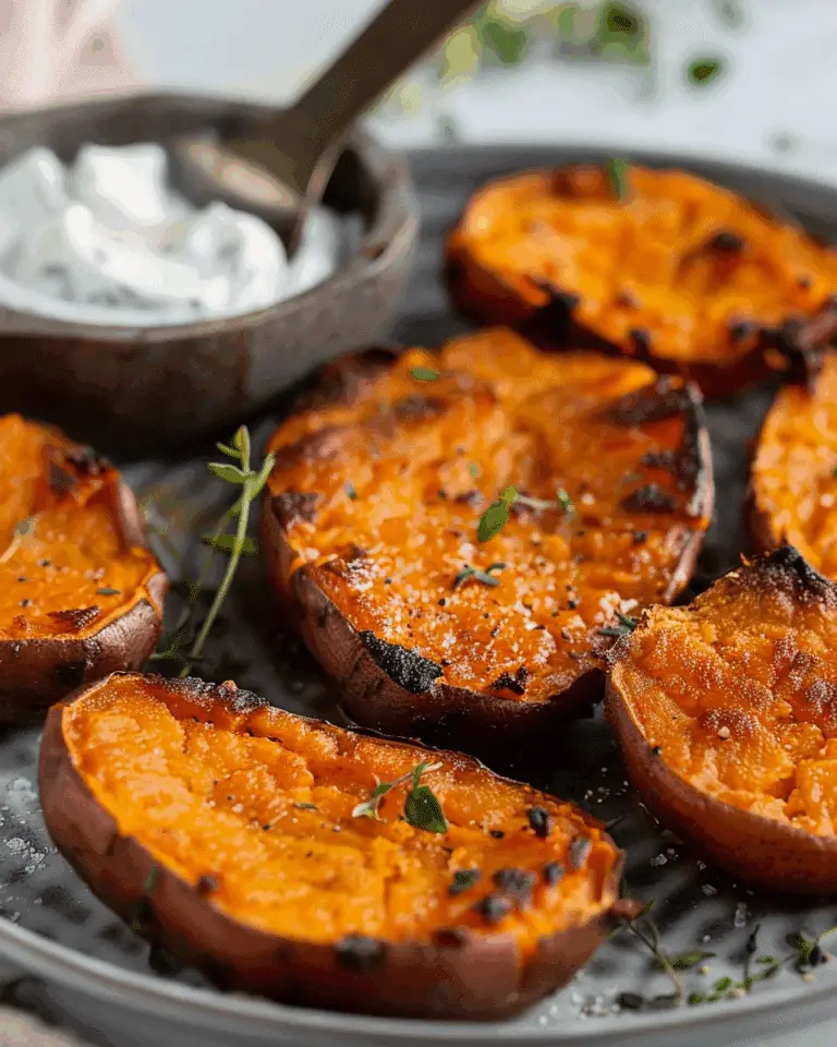 Crispy Smashed Sweet Potatoes