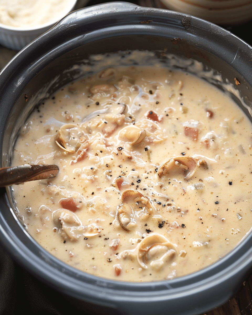 Creamy Crockpot Clam Chowder Recipe