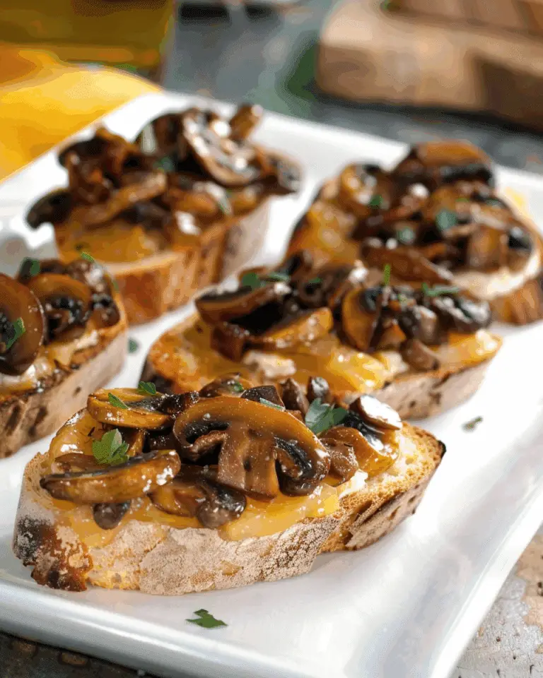 Crostini with Mushrooms Recipe