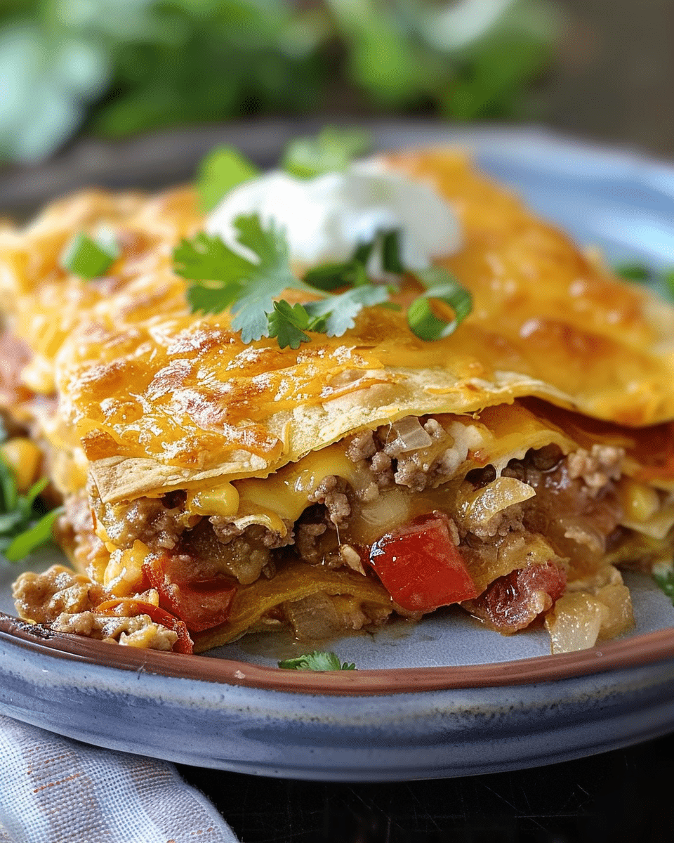 Crunchwrap Casserole