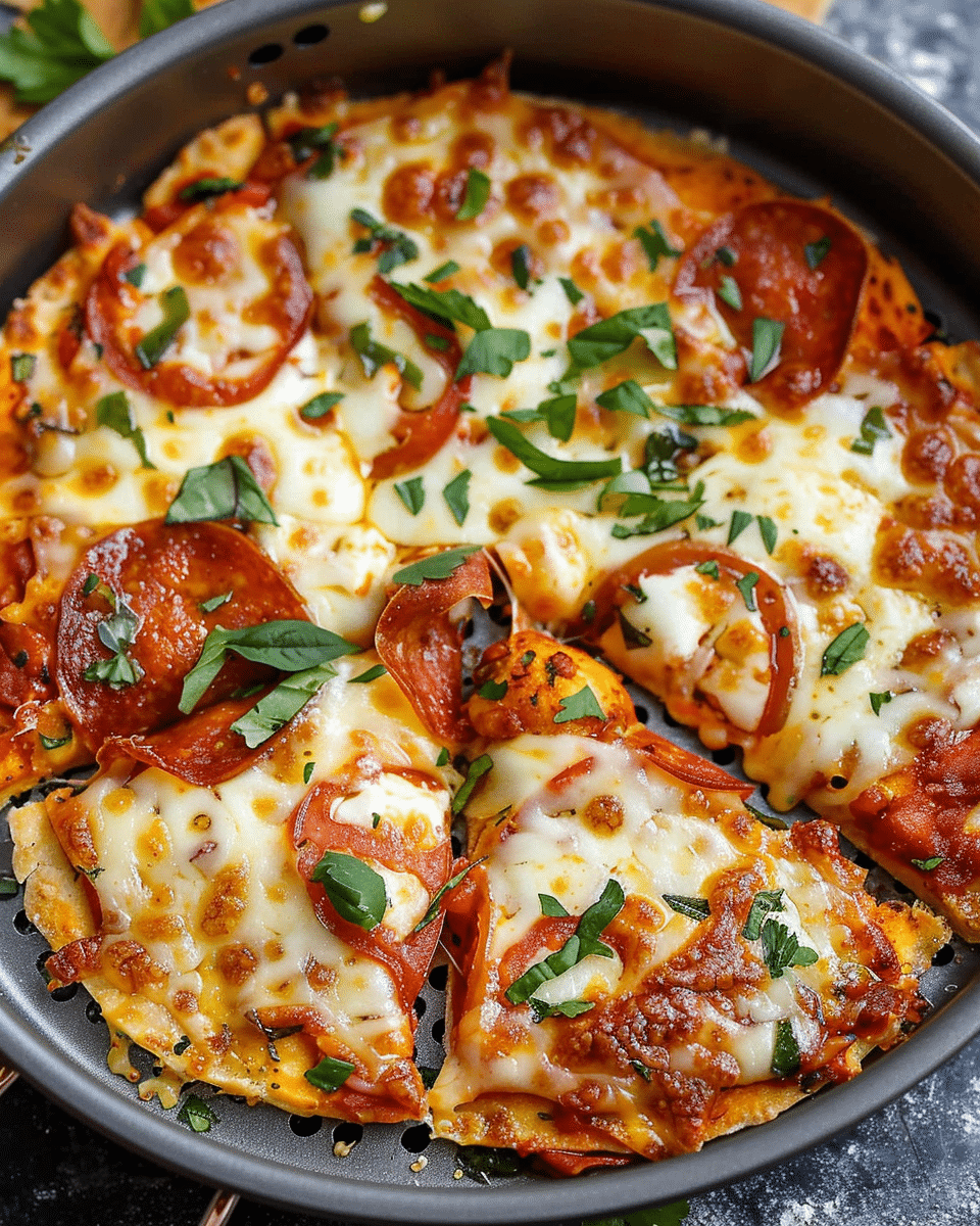 Easy Air Fryer Tortilla Pizza Recipe