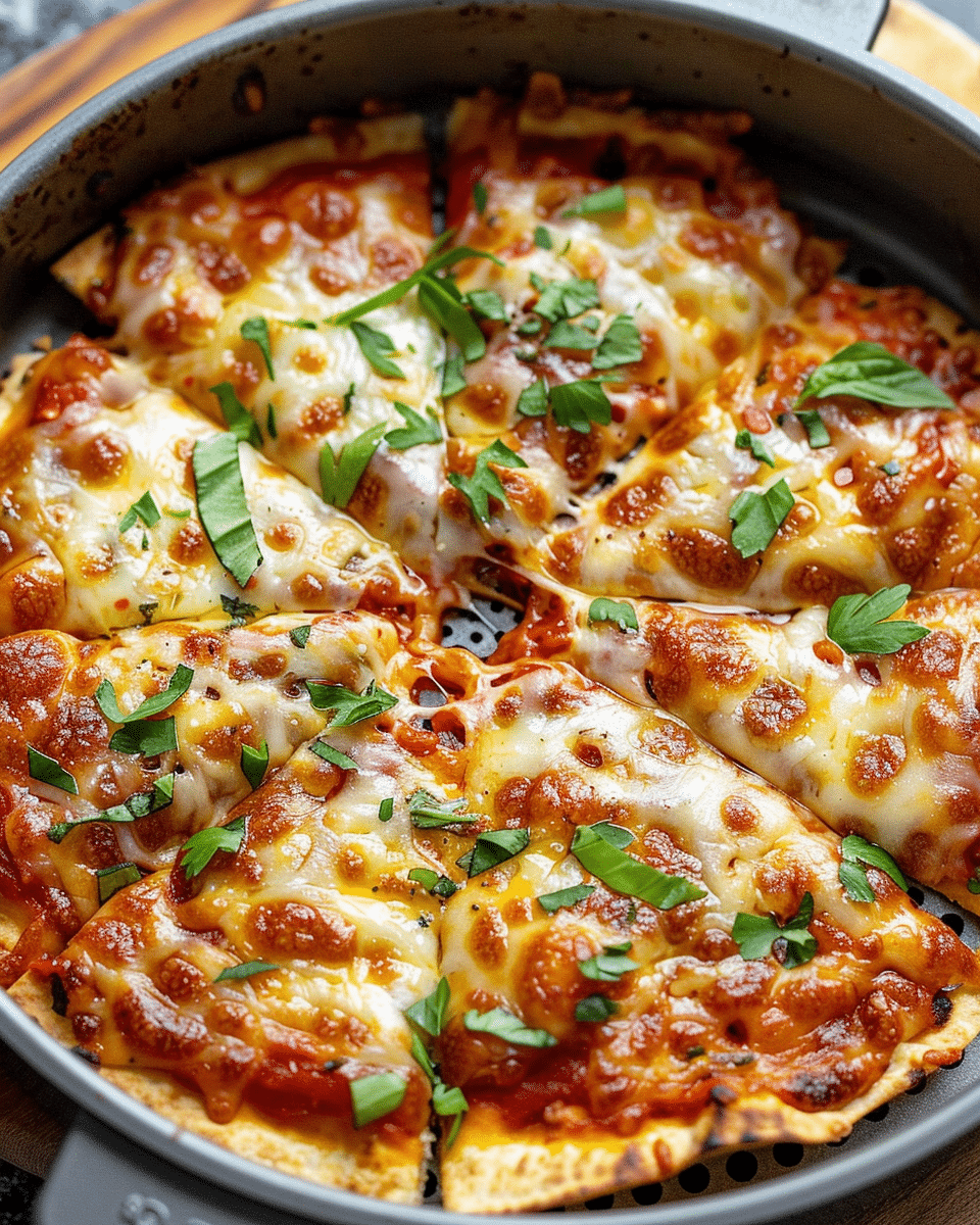 Easy Air Fryer Tortilla Pizza Recipe