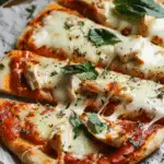 Easy Chicken Parm Naan Pizza