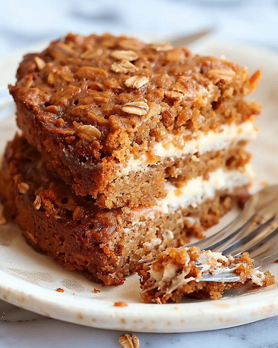 Easy Flourless Oatmeal Carrot Cake (No Refined Sugar!)