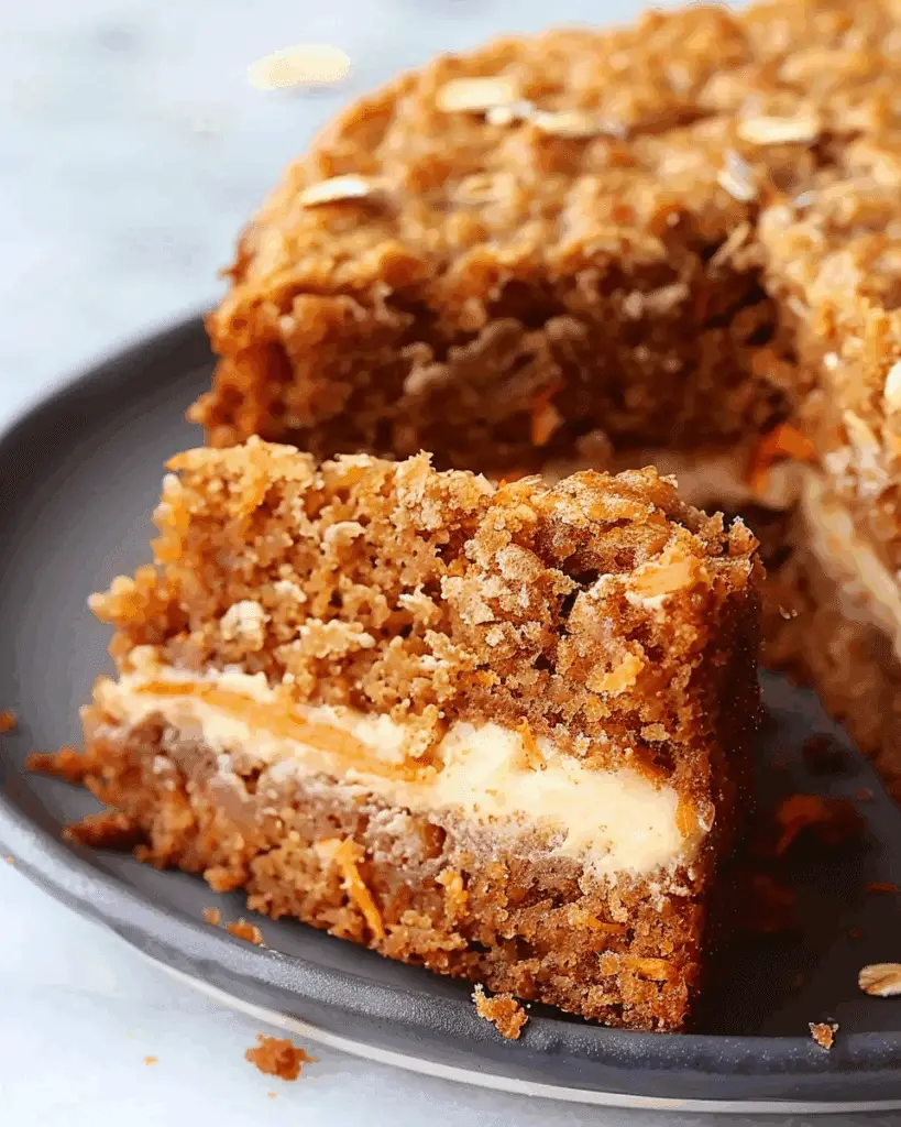 Easy Flourless Oatmeal Carrot Cake (No Refined Sugar!)