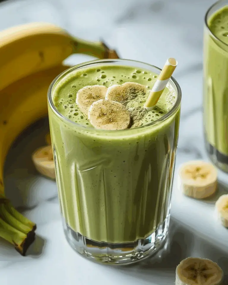 Energizing Banana Matcha Smoothie for a Boosted Morning