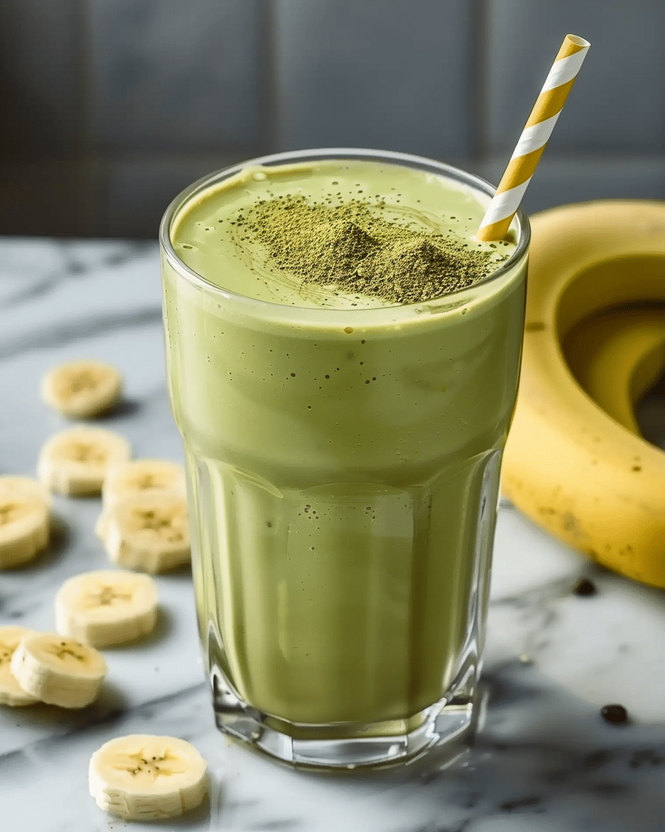 Energizing Banana Matcha Smoothie for a Boosted Morning