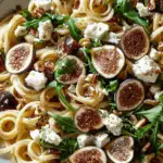 Fig Goat Cheese Arugula Pasta