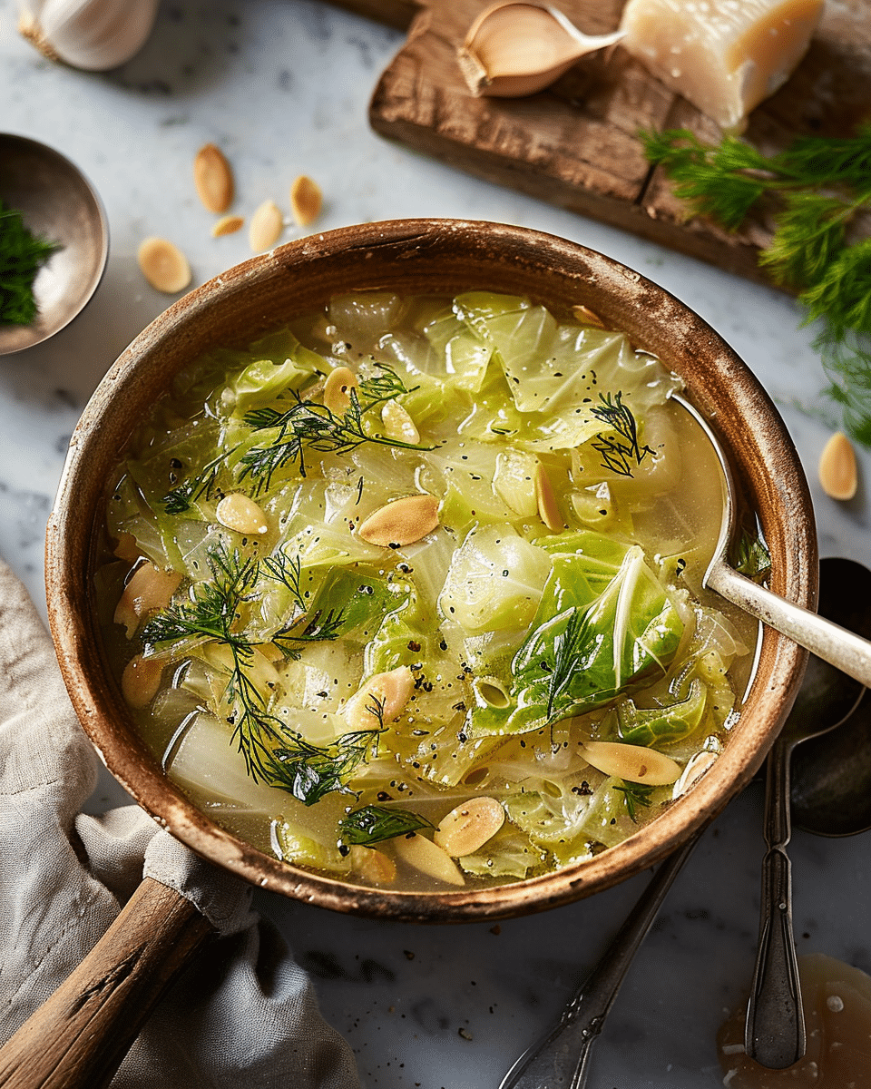 Garlicky Cabbage Soup