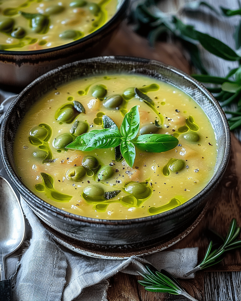 Green Olive Soup: An Incredible Vegetarian Recipe with Herbs